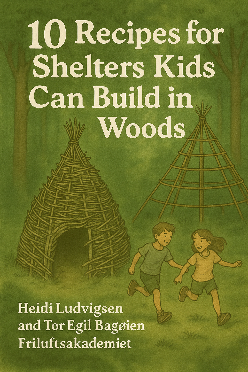 Forest Shelters for kids. Digital E- book in english